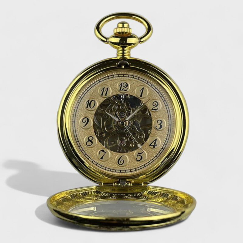 Alte Goldene Taschenuhr – Bild 2
