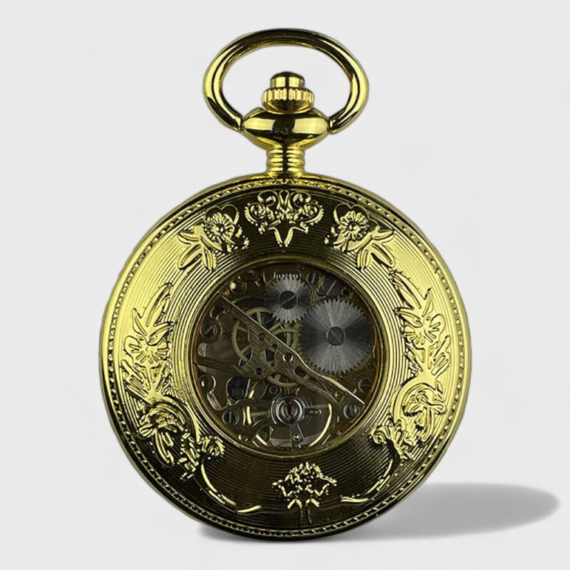 Alte Goldene Taschenuhr – Bild 3