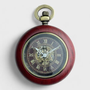 Alte Holz Taschenuhr