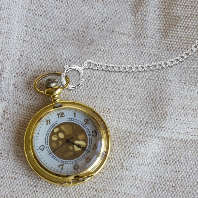 Kette Taschenuhr Silber​ – Bild 2