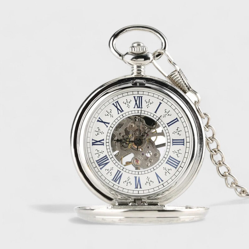 Savonette Taschenuhr Silber​ – Bild 2