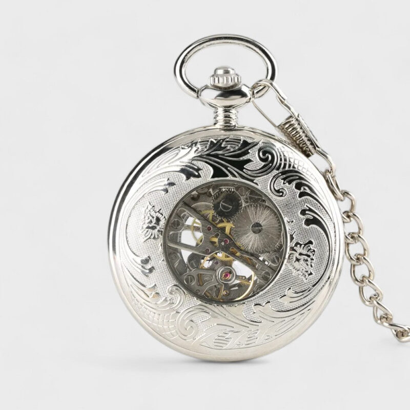 Savonette Taschenuhr Silber​ – Bild 3