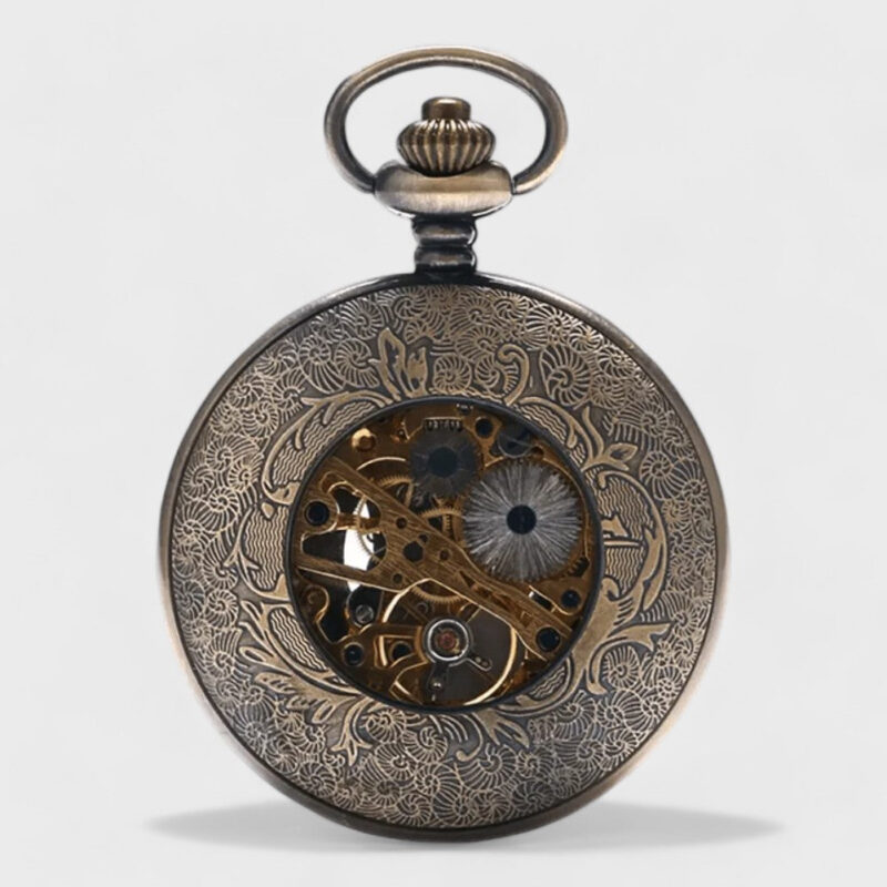 Taschenuhr Alte Bronzene – Bild 2