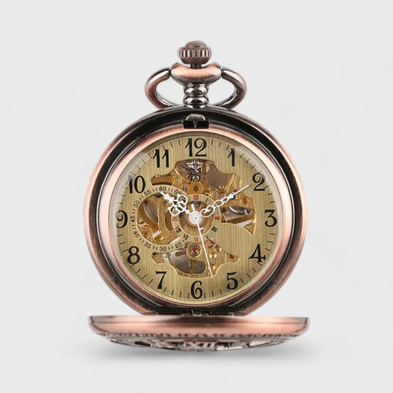 Taschenuhr Antike mit Offenem Uhrwerk – Bild 7