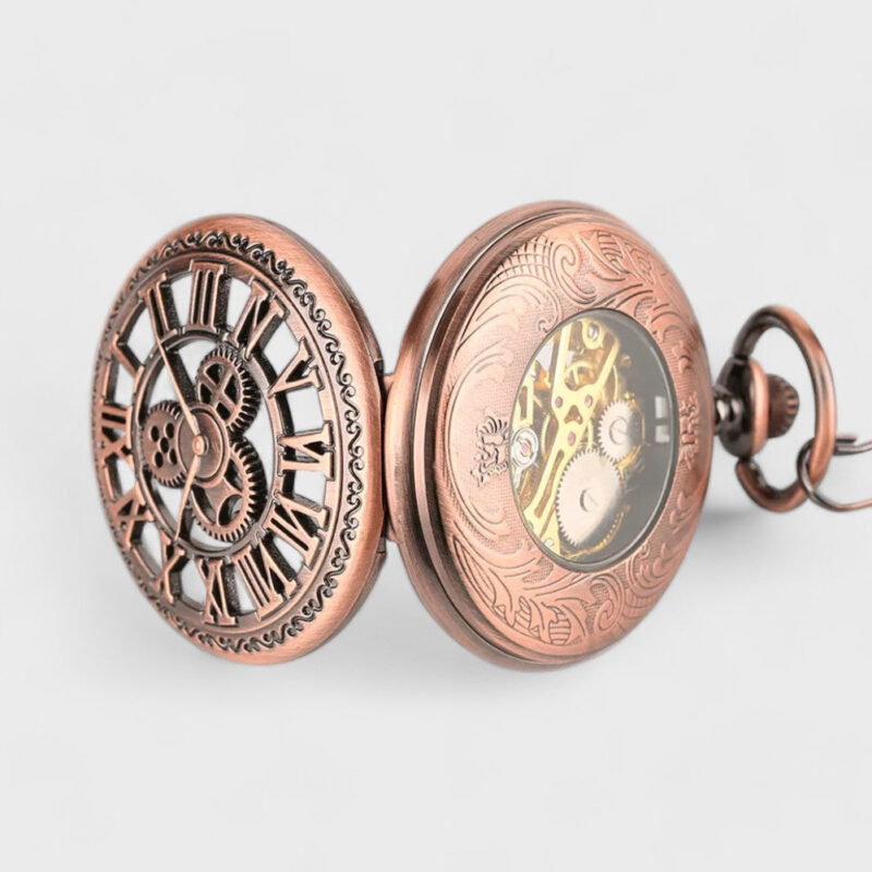 Taschenuhr Antike mit Offenem Uhrwerk – Bild 6