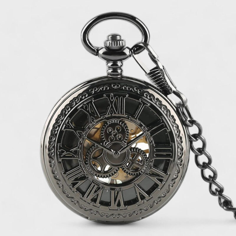Taschenuhr Antike mit Offenem Uhrwerk – Bild 5