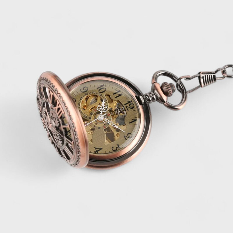 Taschenuhr Antike mit Offenem Uhrwerk – Bild 8