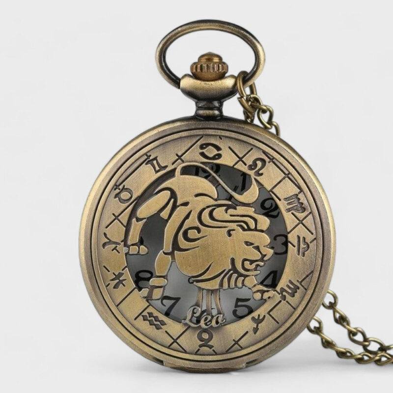 Taschenuhr Astrologisches Zeichen Löwe