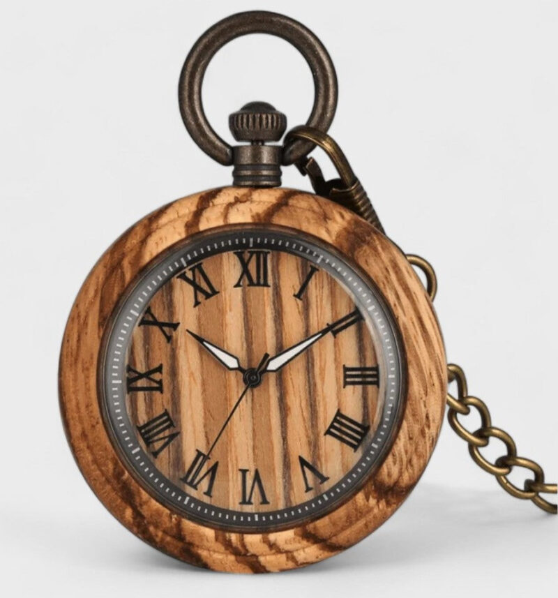 Taschenuhr aus Holz