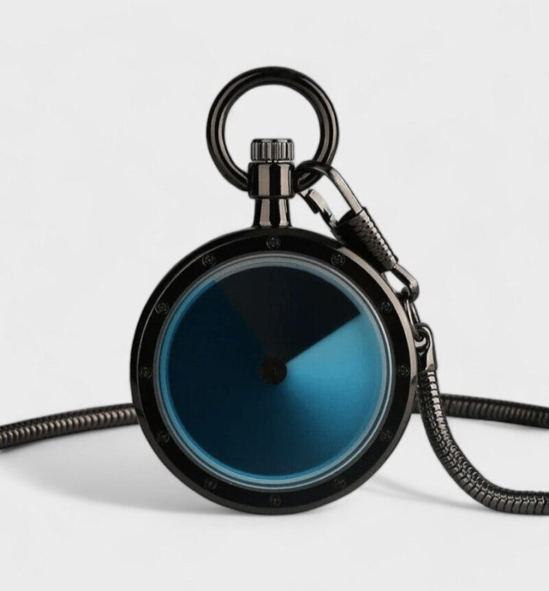 Taschenuhr Blaues Design