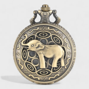 Taschenuhr Damen Elefantenmotiv