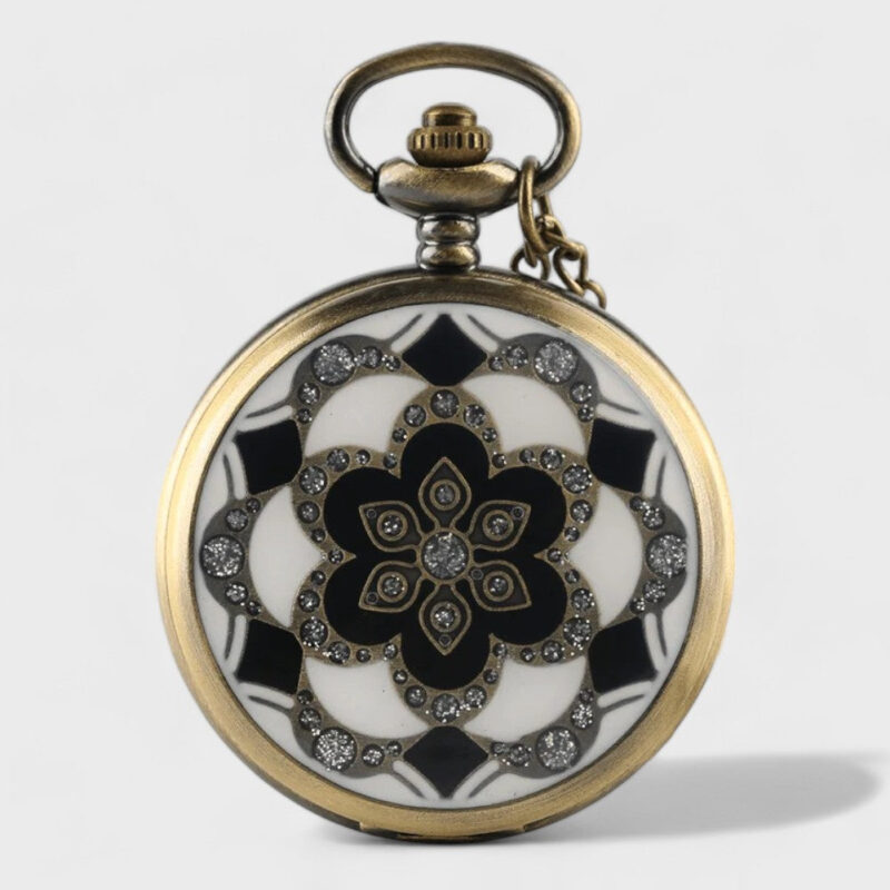 Taschenuhr Damen Rosette