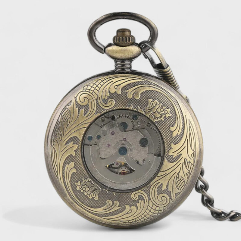 Taschenuhr Damen Skelettzifferblatt – Bild 4