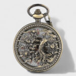 Taschenuhr Damen Skelettzifferblatt