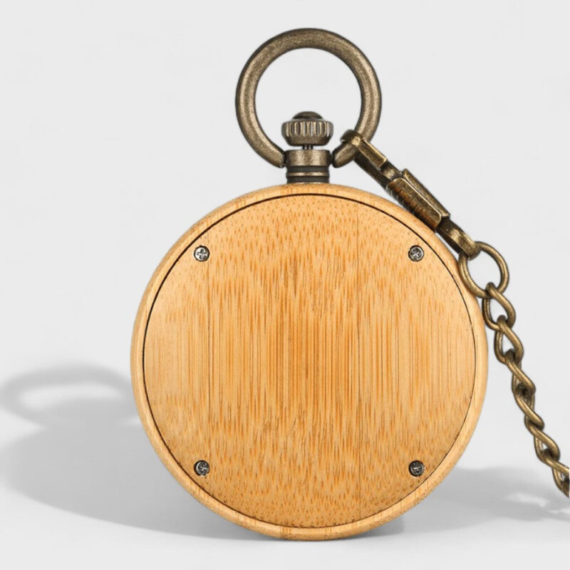 Taschenuhr Dreieckige Holz – Bild 2