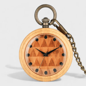 Taschenuhr Dreieckige Holz
