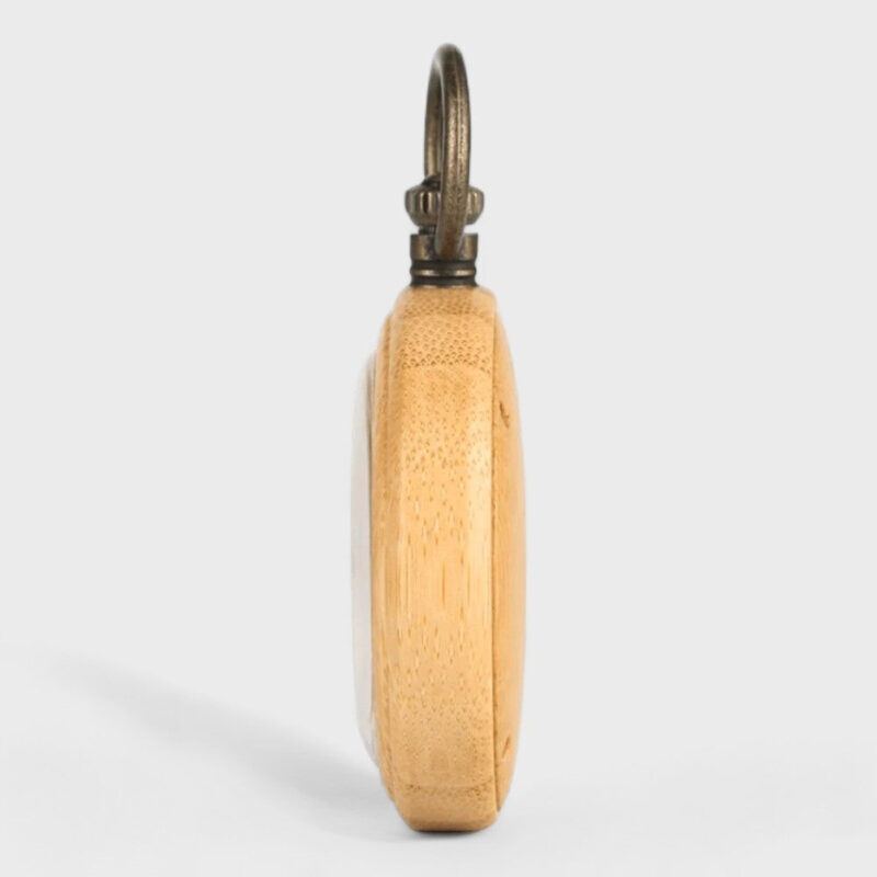 Taschenuhr Dreieckige Holz – Bild 3