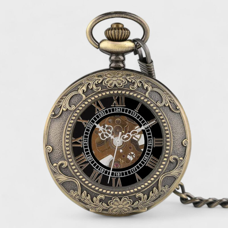 Taschenuhr Eleganz-Blumendesign