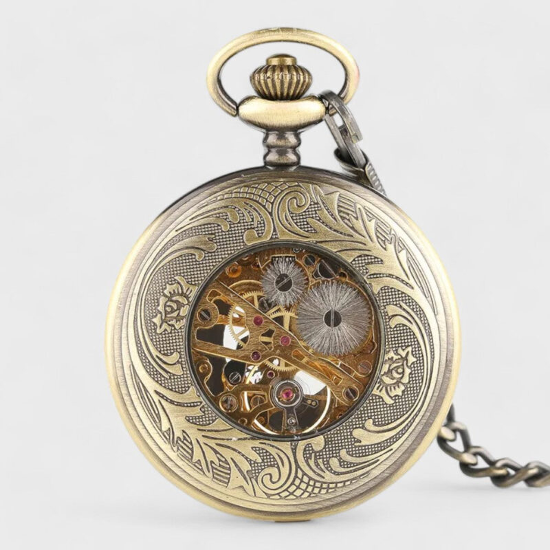 Taschenuhr Eleganz-Blumendesign – Bild 3