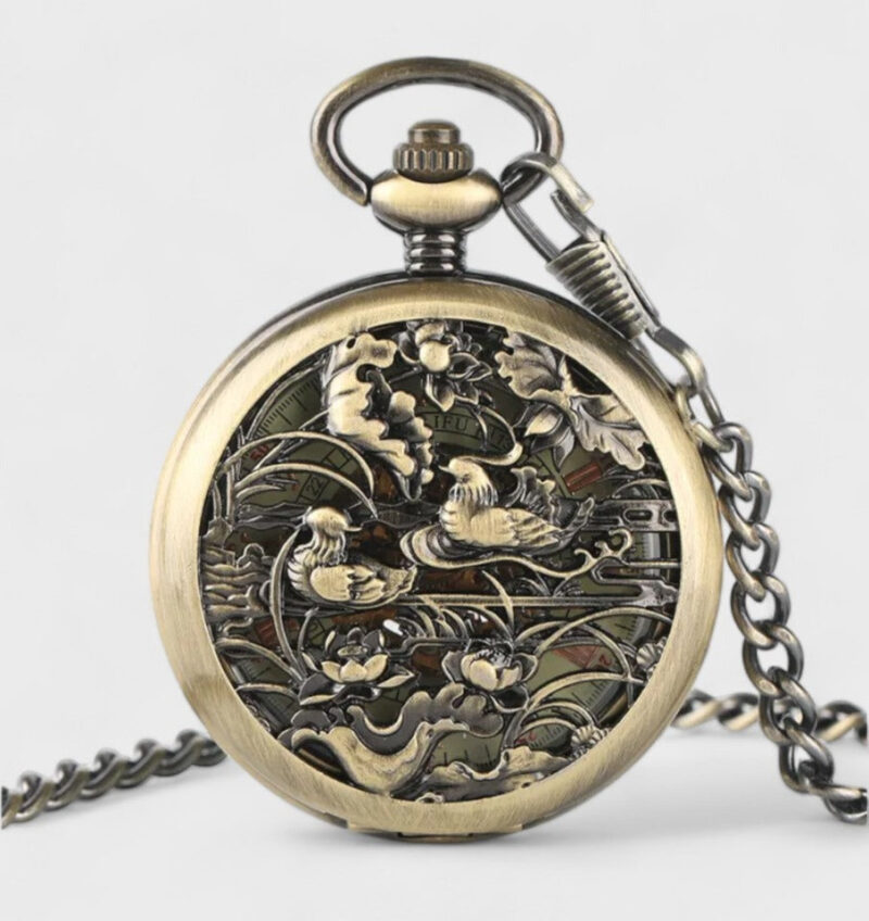 Taschenuhr Florale Muster