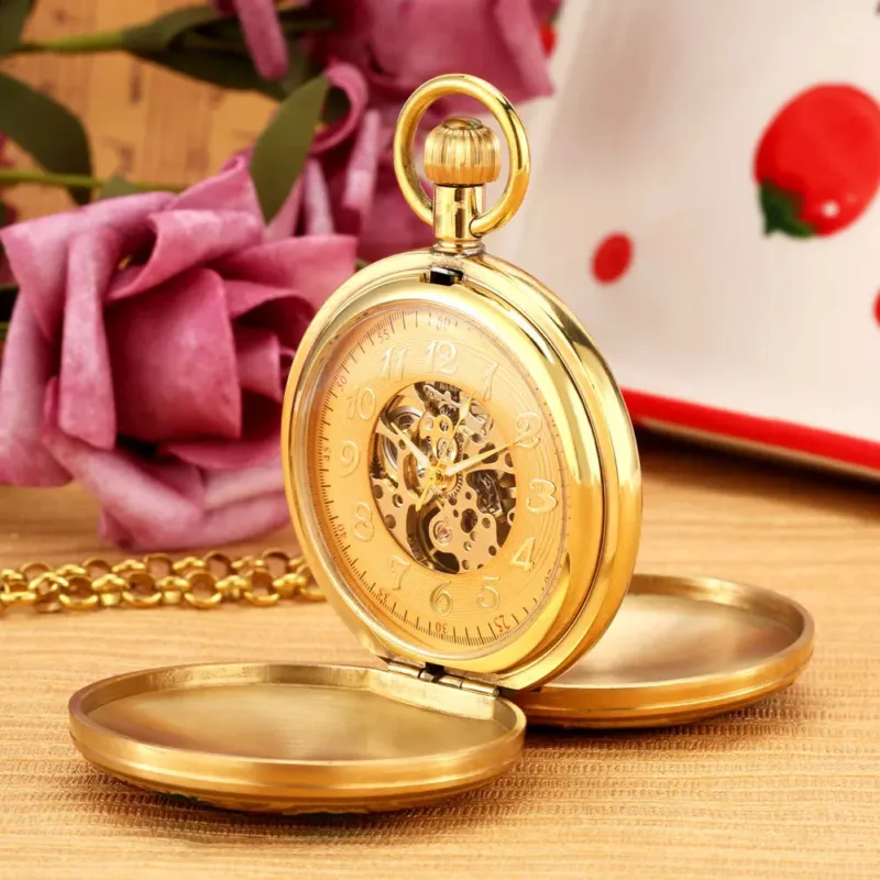 Taschenuhr Goldene Emaille – Bild 5