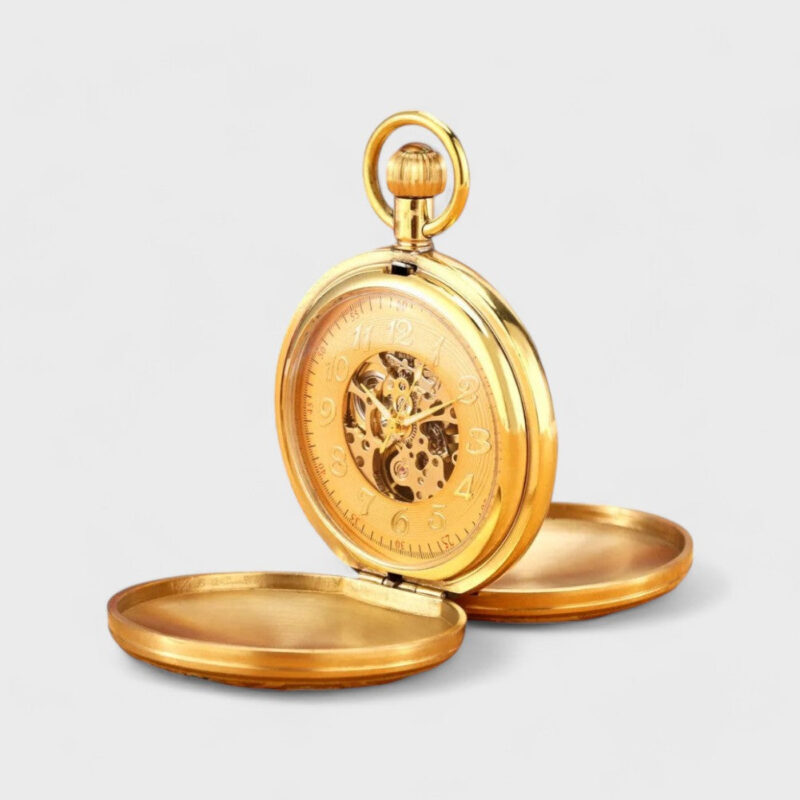 Taschenuhr Goldene Emaille – Bild 3