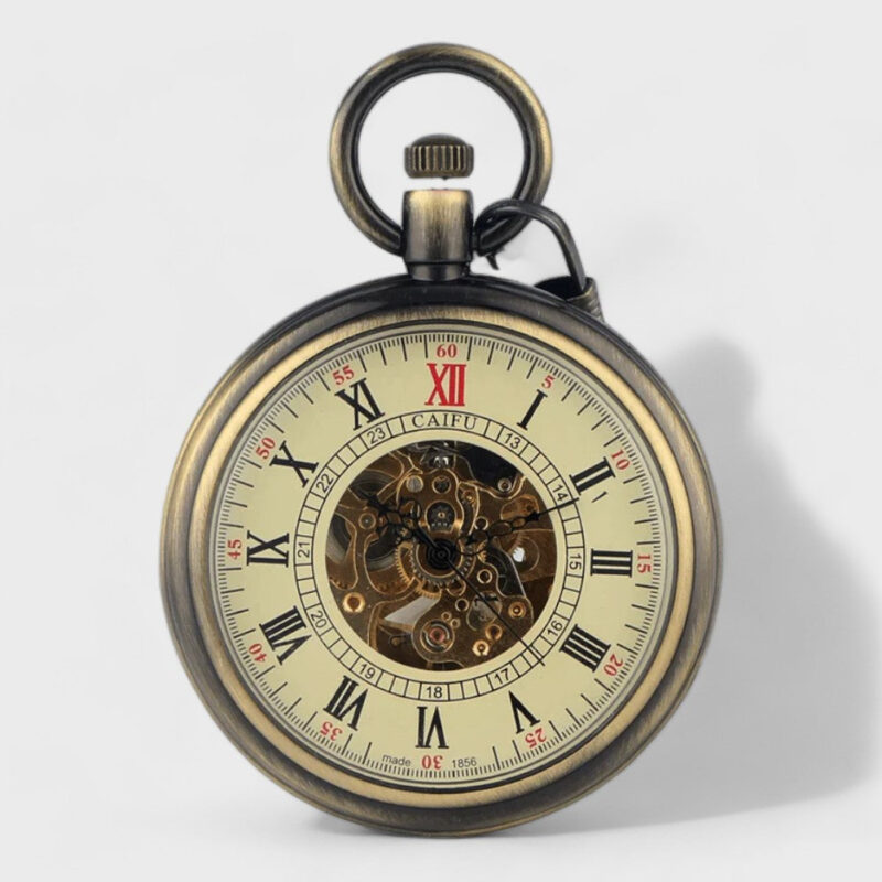 Taschenuhr Goldene Unisex – Bild 2