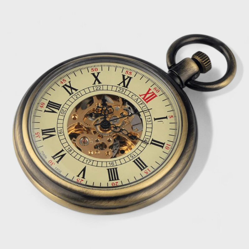 Taschenuhr Goldene Unisex – Bild 3