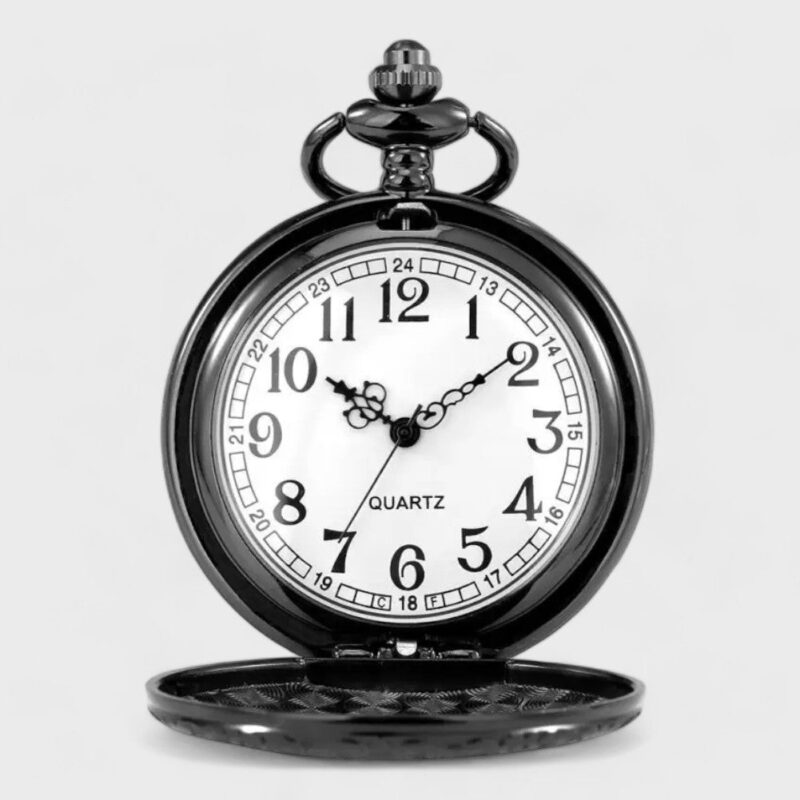 Taschenuhr Herren Schwarze – Bild 2