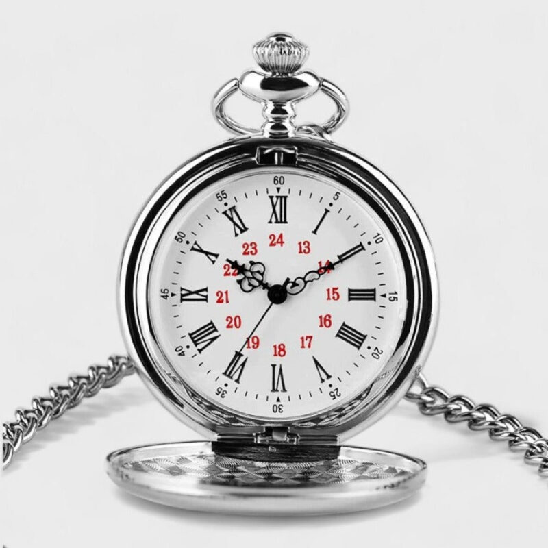 Taschenuhr Herren Silber – Bild 2