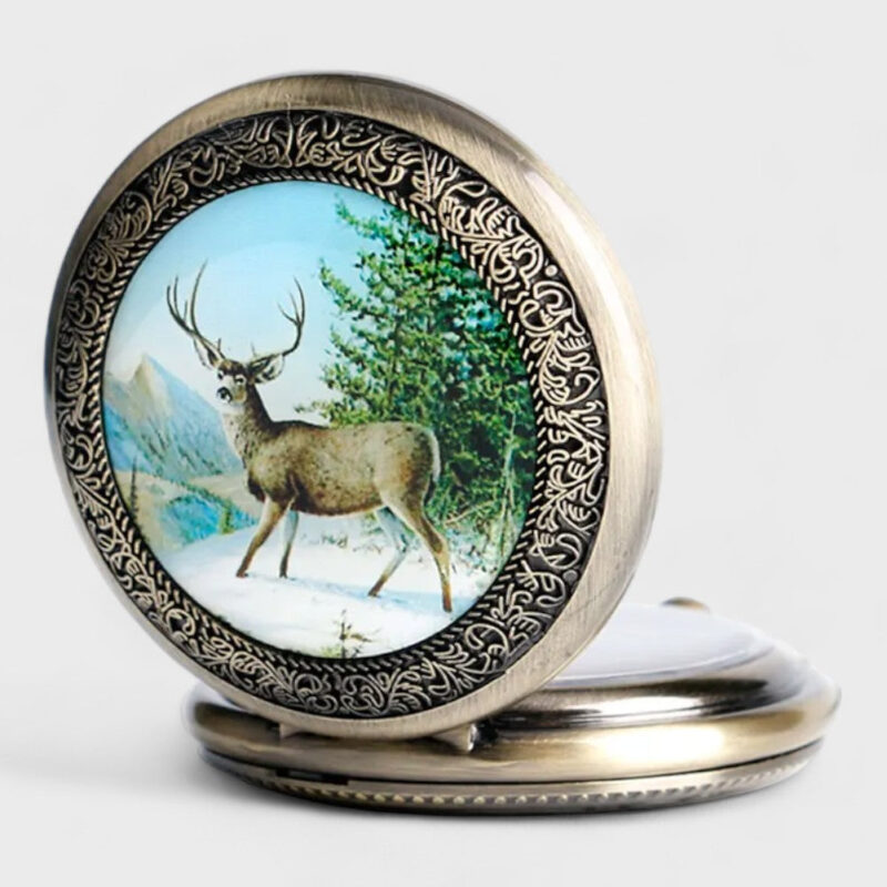 Taschenuhr Hirsch – Bild 4