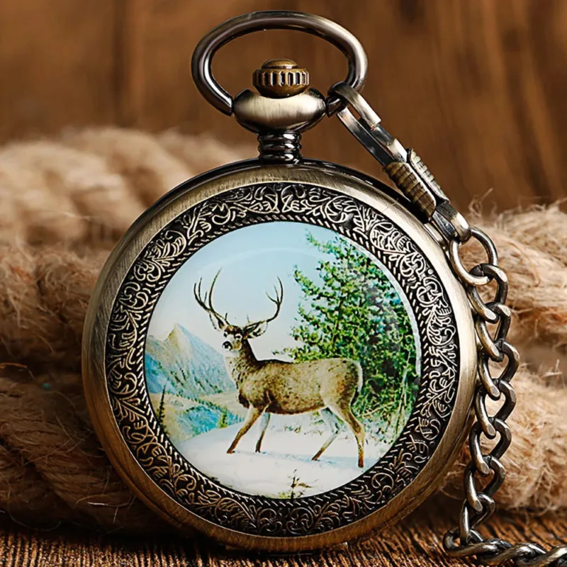 Taschenuhr Hirsch – Bild 5