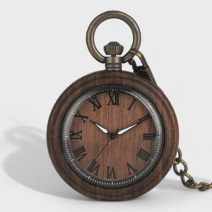 Taschenuhr Holz Antik