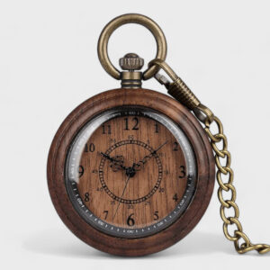 Taschenuhr Holz Vintage