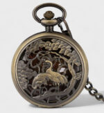 Taschenuhr Japanische Vögel