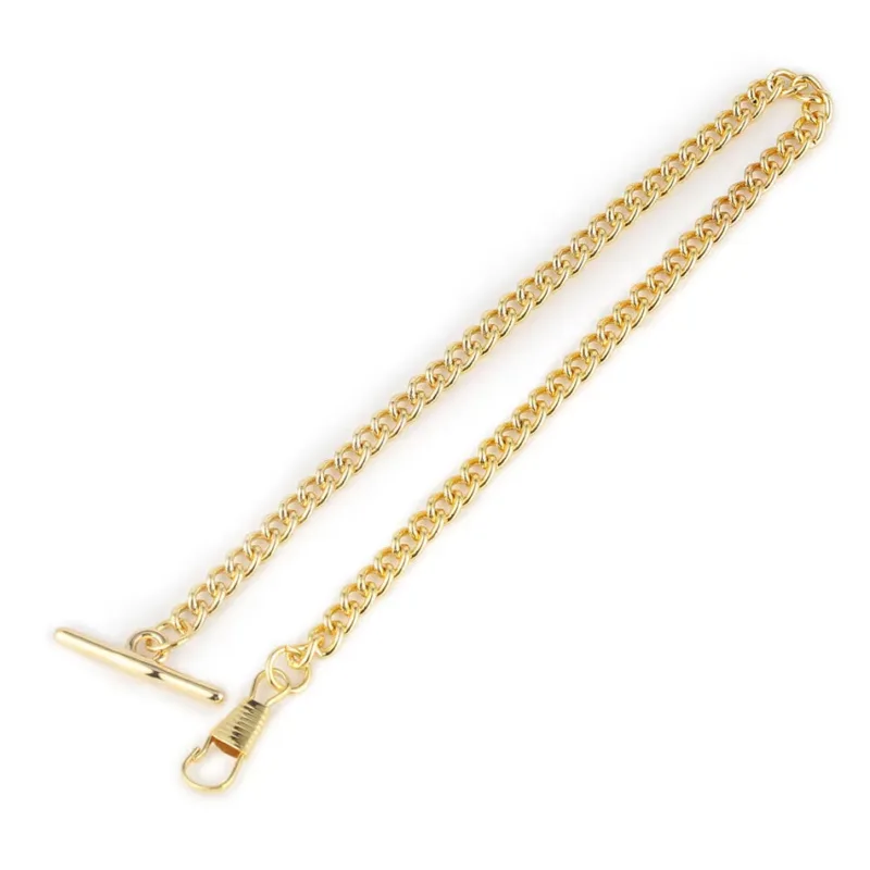 Taschenuhr Kette mit T Verschluss