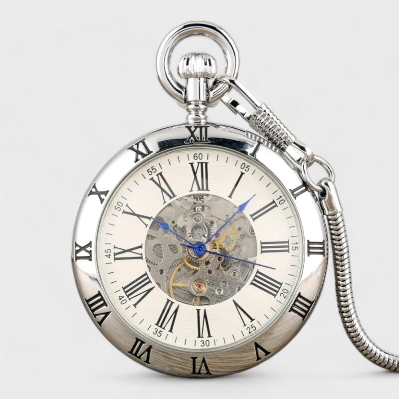 Taschenuhr Klassische Offenes Zifferblatt – Bild 3