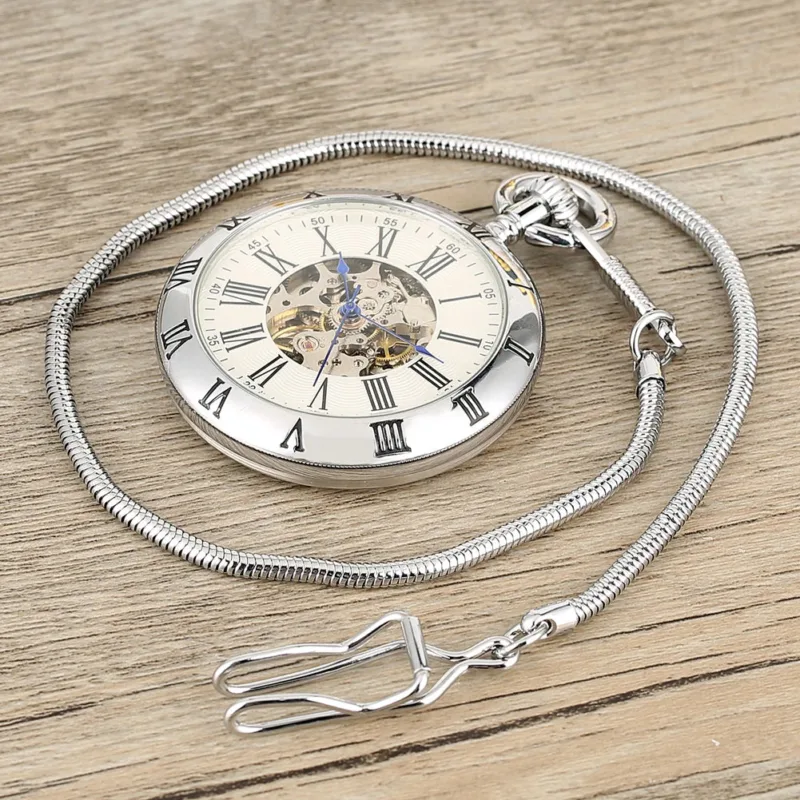 Taschenuhr Klassische Offenes Zifferblatt – Bild 5