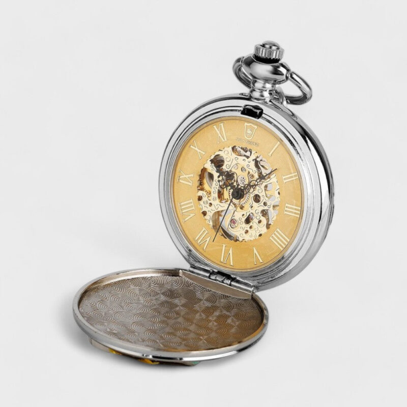 Taschenuhr Löwen Gold – Bild 2