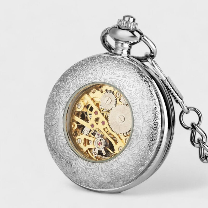 Taschenuhr Löwen Gold – Bild 3