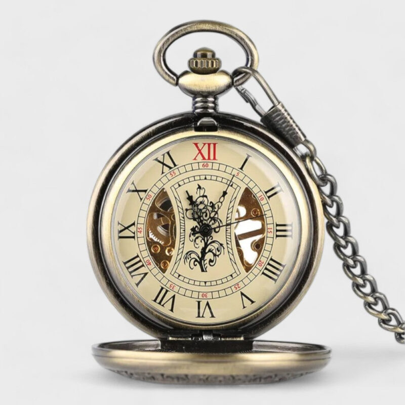 Taschenuhr Mechanische Holz – Bild 2