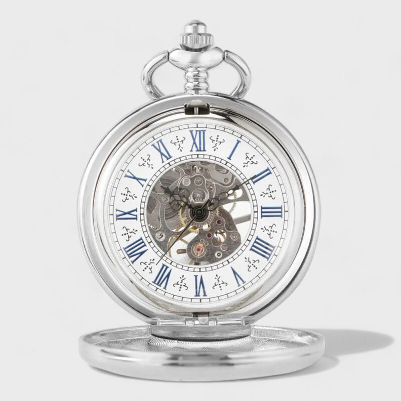 Taschenuhr Mechanische Silberne – Bild 2