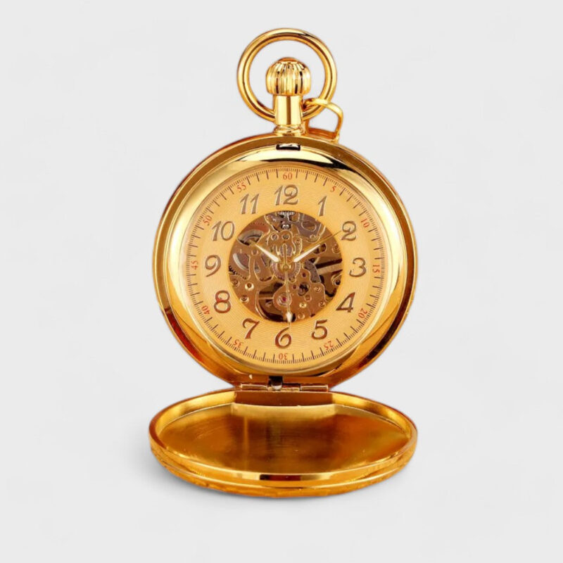 Taschenuhr mit Historischer Gravur – Bild 2