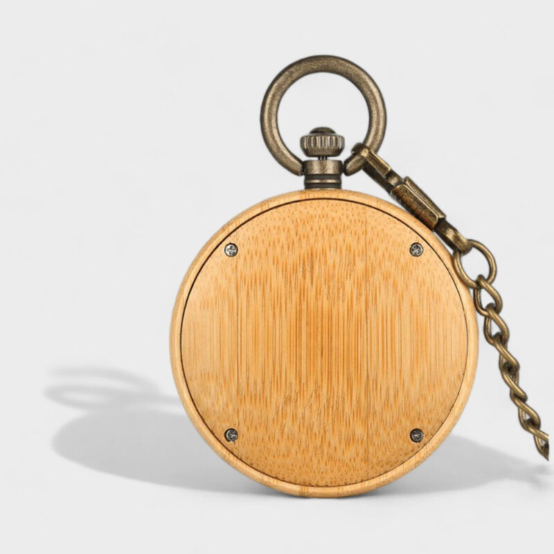 Taschenuhr mit Schmetterlingsmotiv – Bild 2