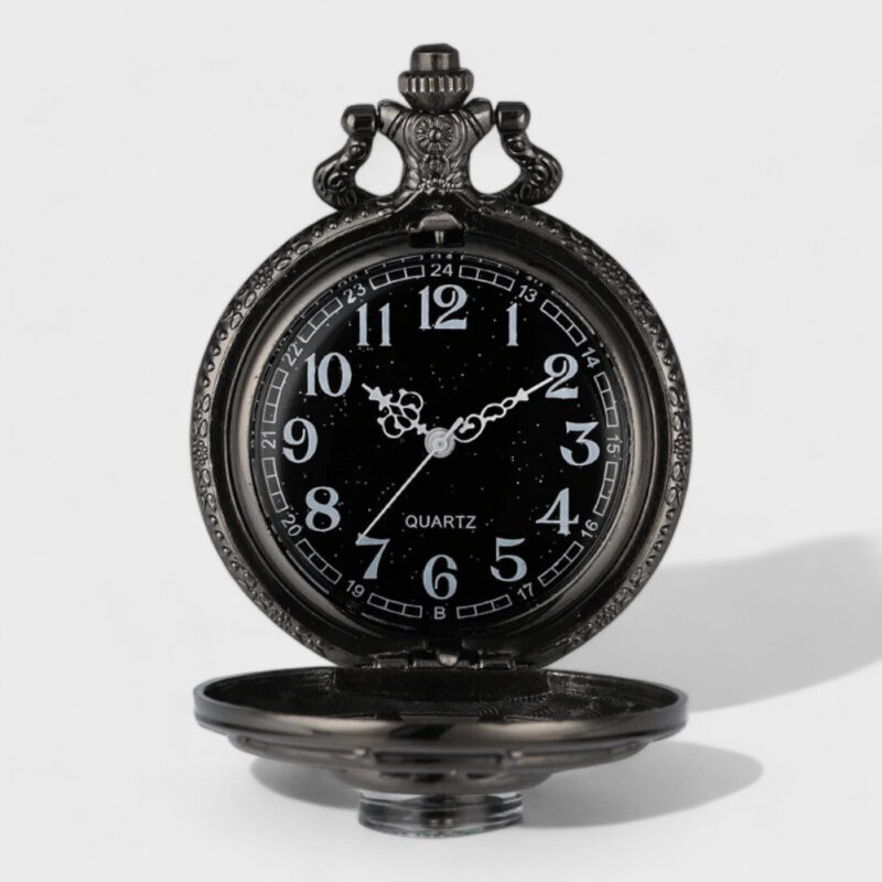 Taschenuhr Moderne Schwarz – Bild 2
