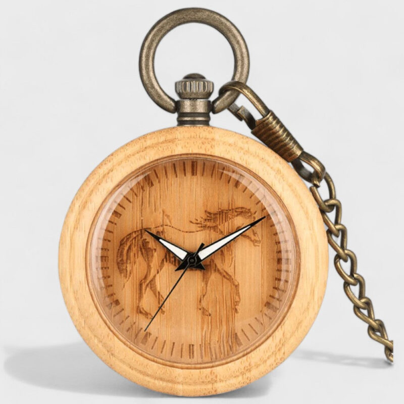 Taschenuhr Pferdemotiv
