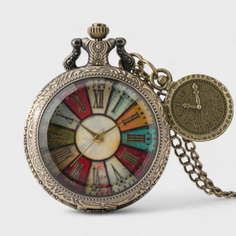 Taschenuhr Regenbogen Roman