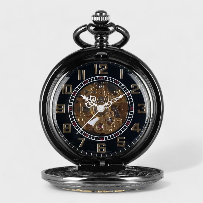 Taschenuhr Retro Schwarze – Bild 2