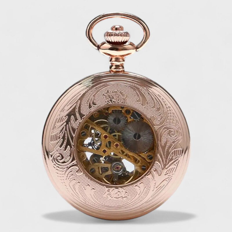 Taschenuhr Roségold – Bild 3