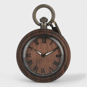 Taschenuhr Savonette Holz